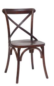 Vintage Elmwood Cross Back Chair Dark Mahogany Finish Restaurant Furniture A1 Restaurant Furniture Crossback Chairs Chair Restaurant Furniture