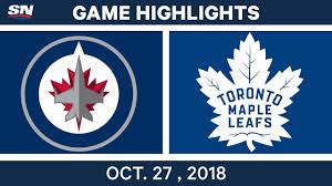Get a recap of the winnipeg jets vs. Nhl Highlights Jets Vs Maple Leafs Oct 27 2018 Youtube