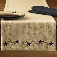 Burlap Star Table Runner Walmart Com In 2020 Burlap Table Runners Table Runners Primitive Homes