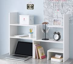The dorm desk bookshelf's from dormco.com can instantly add more space to your dorm desk. Yak About It Compact Adjustable Dorm Desk Bookshelf White