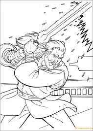 Alvin and the chipmunks 2 coloring pages. Jedi Knight Qui Gon Jinn With A Laser Sword Coloring Pages Cartoons Coloring Pages Coloring Pages For Kids And Adults