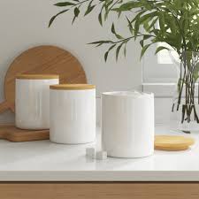 Check out our white kitchen canisters selection for the very best in unique or custom, handmade pieces from our canister sets shops. White Kitchen Canisters Jars You Ll Love In 2021 Wayfair