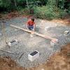 Building a shed on a slope. 1