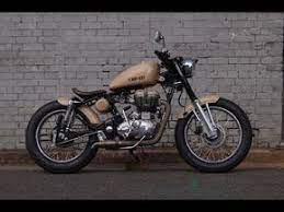 2016 Royal Enfield Classic 500 Custom Bobber Youtube Royal Enfield Bullet Enfield Classic Custom Motorcycles Bobber