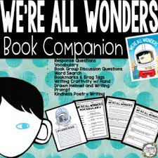 We Re All Wonders Is The Picture Book Version For Young Readers Of The Best Seller Wonder By R J Palacio Thi Book Companion Wonder Activities Vocabulary Book