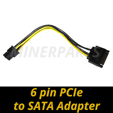 6 Pin Pcie To Sata Adapter 7 5 Inches 18 Cm By Minerparts Ebay