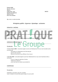 Modele De Cv Pour Un Stage De Bts Comptabilite Gestion Pratique Fr