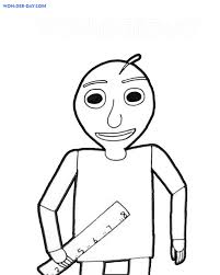 Sequence of coloring worksheets in the first step of learning math has been logically developed. Baldi Basics Coloring Pages Printable Coloring Pages