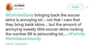 Search results for soccer player. Fortnite Fans Now Hate Players Who Wear Soccer Skins Polygon