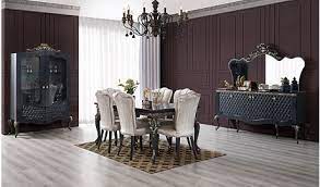 castello luks antrasit yemek odasi luxury dining room furniture furniture design