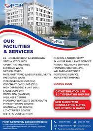 Perak community specialist hospital is a private hospital based in ipoh, perak. Our New Perak Community Specialist Hospital Facebook