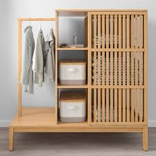 Shop the latest bamboo cupboard deals on aliexpress. Nordkisa Open Wardrobe With Sliding Door Bamboo Width 47 1 4 Height 48 3 8 Learn More Ikea
