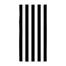 Black And White Striped Beach Towels Black And White Vertical Striped Beach Towel By Studiometzger Striped Beach Towel Beach Towel Black And White Beach