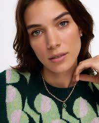 Clora Malachite Gold Plated Pendant Necklace