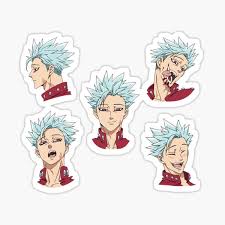 Anime seven deadly sins dessin animé japonais anges et démons dragon ball gt péché capital fées dessins noms de caractère étoiles filantes. Seven Deadly Sins Stickers Redbubble