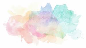 Watercolor Painting Of A Blue Pink