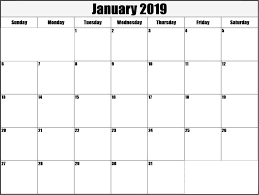 January 2019 Calendar Canada Free Printable Wordjanuary 2019 Calendar Canada Printable Blank Calendar Calendar 2019 Printable Blank Calendar Pages