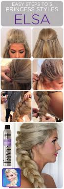 Easy Steps To 5 Promcess Styles Frozen Cosplay Cosplay Frozen Promcess Steps Styles Summerhairstyles Summer Hair Hair Styles Elsa Hair Frozen Hair