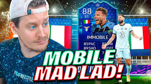Immobile's price on the xbox market is 22,000 coins (8 min ago), playstation is 21,500 coins (6 min ago) and pc is 25,250 coins (3 min ago). Mobile Mad Lad 88 Ucl Totgs Immobile Player Review Fifa 21 Ultimate Team Youtube