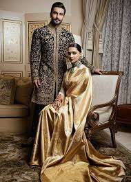 Deepika Padukone In A Gold Kanjivaram Saree Deepika In Saree Deepika Padukone Saree Deepika Padukone