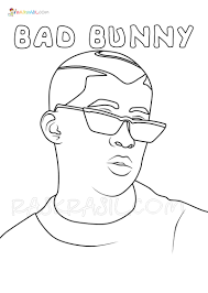 Chance the rapper coloring book coloring book. Bad Bunny Coloring Pages New Free Coloring Pages