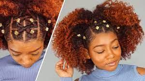 Natural Hairstyle W Jewels Rubber Band For Holidays Giveaway Announcement Too Yo Cute Natural Hairstyles Natural Hair Styles Easy Natural Hair Styles