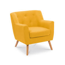 Son assise confortable est surmontée d'un piétement en métal noir lui garantissant solidité et stabilité. Idmarket Fauteuil Scandinave En Tissu Jaune Moutarde Fauteuils Rue Du Commerce