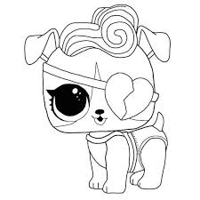 Surprise logo that you can color Doggie Stardust Lol Pets Coloring Page Free Printable Coloring Pages For Kids
