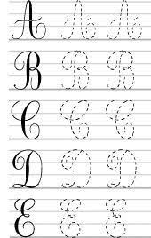 Alphabet Majuscules Ecriture Cursive Majuscule Cursive Cahier D Ecriture Ecriture Cursive