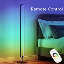 Modern led corner floor lamp. Modern Rgb Corner Floor Lamp For Living Room