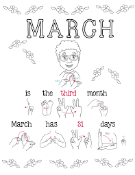 Birthday In Sign Language March Is The 3rd Month Sign Language Songs Asl Sign Language Songs Learn To Sign