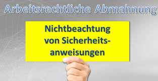 Alternativ erklären die anderen miteigentümer mit einer vollmacht den alleinunterzeichner zum bevollmächtigten. Abmahnung Nichtbeachtung Sicherheitsanweisungen Muster Know Now Vorlagen