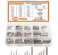 ISPINNER 220pcs Roll Pin Set, Stainless Steel Slotted Spring Pin Assortment  Kit M1.5 M2 M2.5 M3 M4 M5 M6: Amazon.com: Industrial & Scientific