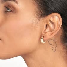 Mini J Half Hoop orecchini in vero oro giallo 14K 1,00 grammi