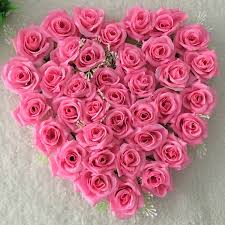 A nice delicate colors of flowers in one vase. Hot Sale 40x38cm Wedding Heart Peach Circle Artificial Flower 16 Colors Big Size Silk Rose Flower Decoration For Home Supplies Artificial Dried Flowers Aliexpress