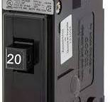 BAB1020 Westinghouse (Eaton, Cutler Hammer) Qucklag 20 AMP, 1 pole bolt on  circuit breaker