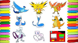 46k.) this 'psyduck pokemon coloring pages' is for individual and noncommercial use only, the copyright belongs to their respective creatures or owners. Pokemon Coloring Pages Pokedex 144 To 151 Youtube