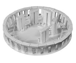 Stonehenge Paper Model Kit Druid Circle England Salisbury Architectural Model Kids Diy Craft Kits School Supplies Paper Models Stonehenge Paper