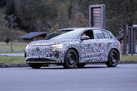 Nieuwe audi tt roadster uit voorraad. Audi Q4 E Tron Spied Testing With Giant Steelies In The Alps Autoevolution