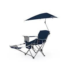 Sport Brella Portable Recliner Chair Midnight Blue In 2020 Beach Chairs Folding Beach Chair Beach Chair With Canopy