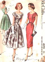 Mccall S 4172 Womens Vintage Dresses Vintage Dress Patterns Cocktail Dress Patterns
