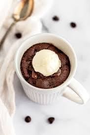 This sweet, simple dessert made with spelt flour and chocolate chips pairs perfectly with a scoop of. Microwave Chocolate Mug Cake Recipe Live Well Bake Often