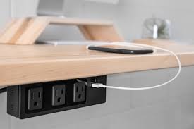 Power Bar Outlet Ergonofis In 2020 Power Bars Office Reception Table Design Built In Wall Shelves