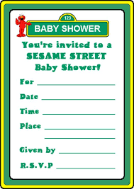 Sesame Street Baby Shower Invitation Template Sesame Street Baby Sho Monster Baby Shower Invitations Baby Shower Invitation Templates Baby Shower Invitations