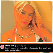 KAROL G: Tener miedo de que otros brillen más es dudar de tu propia luz  ....todos pueden brillar ✨#karolg #karolgfans #karolgbichota