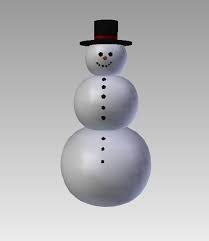 Snowman Blend Free 3d Model
