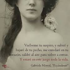 Frases célebres y reseña de gabriela mistral. Gabriela Mistral Versos De Desamor Gabriel Mistral Poemas De Amor