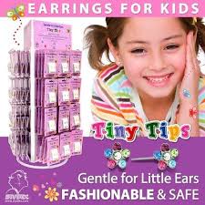Studex Tiny Tips Earrings For Little Ears TT-6023 GP Daisy Light Rose  Fuchsia