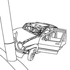 Cars Crashed To Electricity Pool Coloring Pages Netart In 2020 Car Crash Cars Coloring Pages Coloring Pages