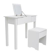 Oak look cross leg side table. Buy Dressing Table Set With Mirror Stool At Mighty Ape Nz